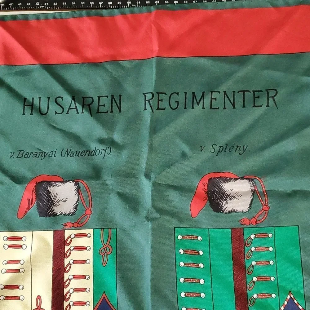 Husaren Regimenter Hussars Uniforms‎ & Hats Silk Scarf Beautiful & Colorful!